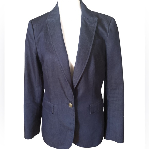Banana Republic NAVY Linen Blazer - Picture 1 of 6